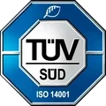 Zertifikat DIN EN ISO 14001, gültig bis 10/2028