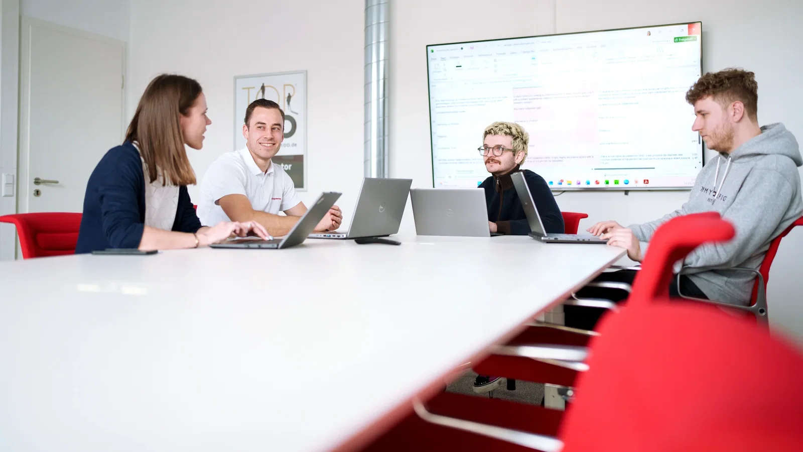 Teammeeting bei der C. Jentner GmbH in Pforzheim